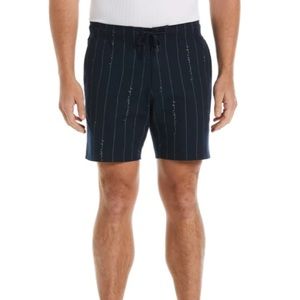 NEW PERRY ELLIS LINEN-LIKE PRINT STRETCH DRAWSTRING SHORT SIZE:M